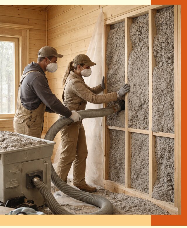 Утепление дачного дома эковатой в Черногорске от 1480 руб./м2 — комплексно, ТепломастерЧрн