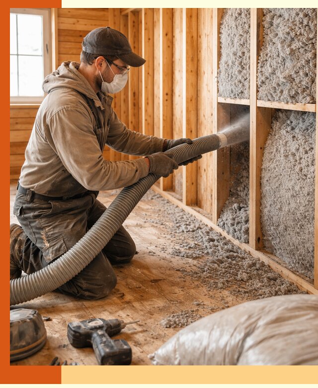 Утепление дачного дома эковатой в Черногорске — быстро и надёжно