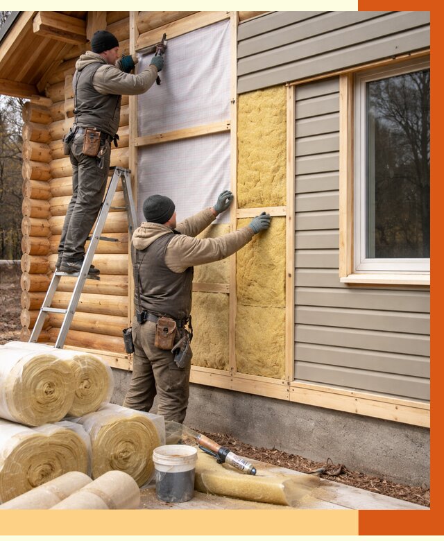 Утепление деревянного дома в Черногорске от 6328 руб./м2 — заказать работы | ТепломастерЧрн