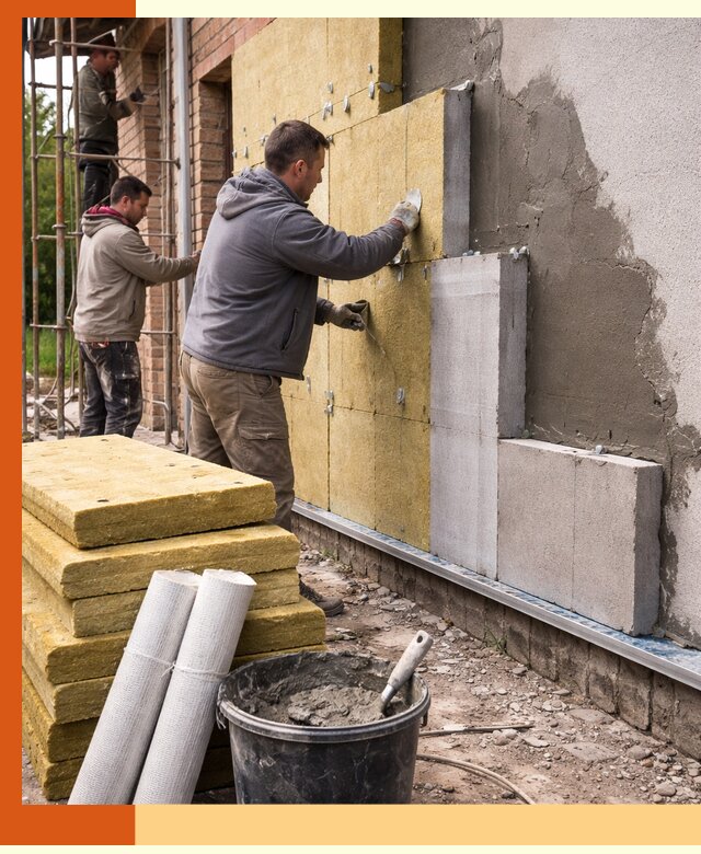 Утепление кирпичного дома под ключ в Черногорске