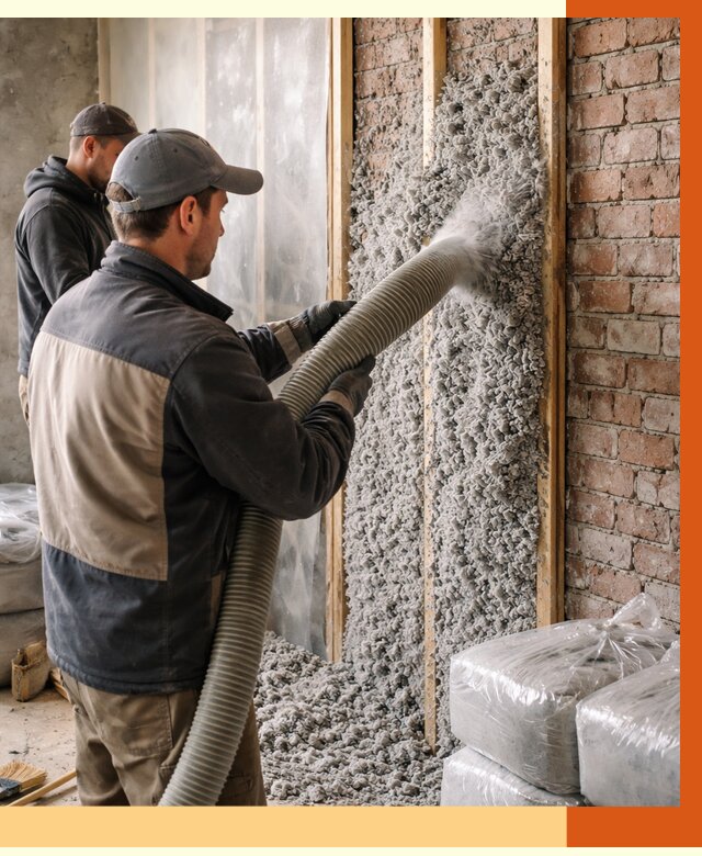 Утепление кирпичного дома эковатой в Черногорске от 2399 руб./м² | ТепломастерЧрн