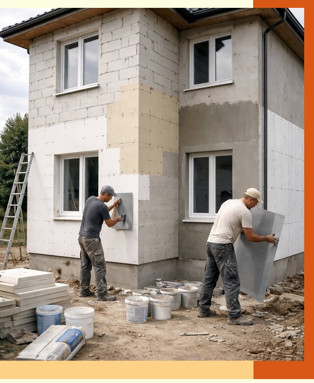 Утепление дома из газобетона в Черногорске от 4287 руб./м² — заказать у ТепломастерЧрн