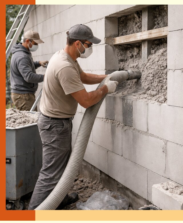 Утепление дома из газобетона эковатой в Черногорске