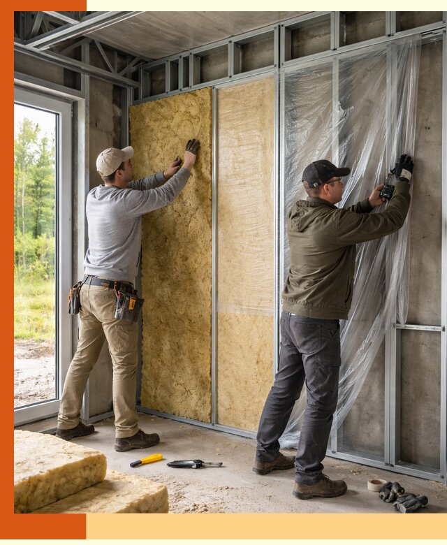 Утепление дома из ЛСТК в Черногорске с гарантией качества и эффективности