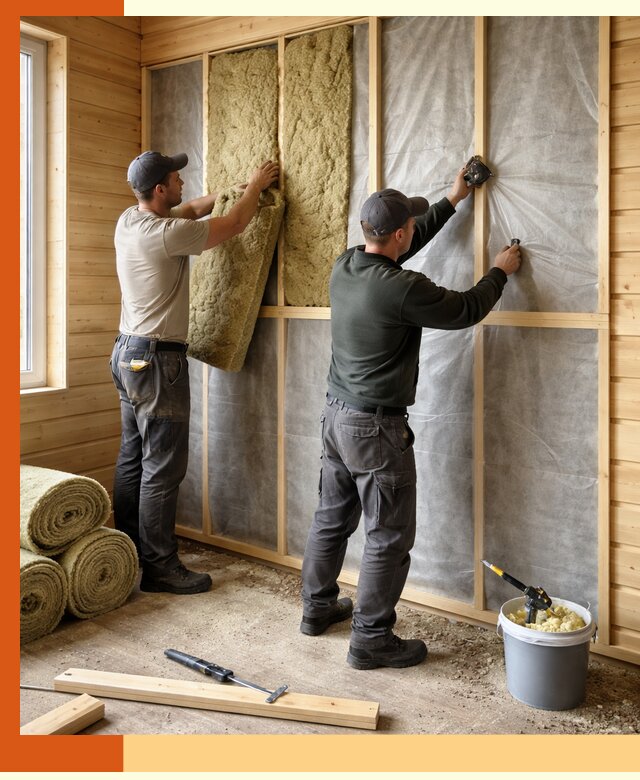 Утепление дома из минибруса в Черногорске: комплексные теплоизоляционные работы