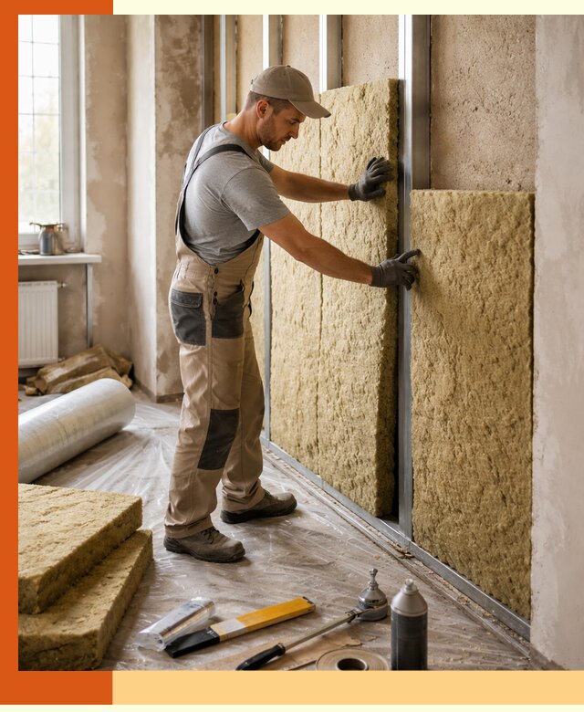 Утепление квартиры в Черногорске — комплексная теплоизоляция стен и полов