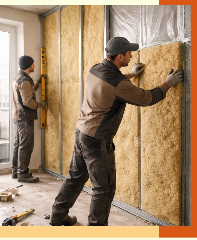 Утепление квартиры изнутри в Черногорске от 4440 руб. за м2 | Проф. работы ТепломастерЧрн