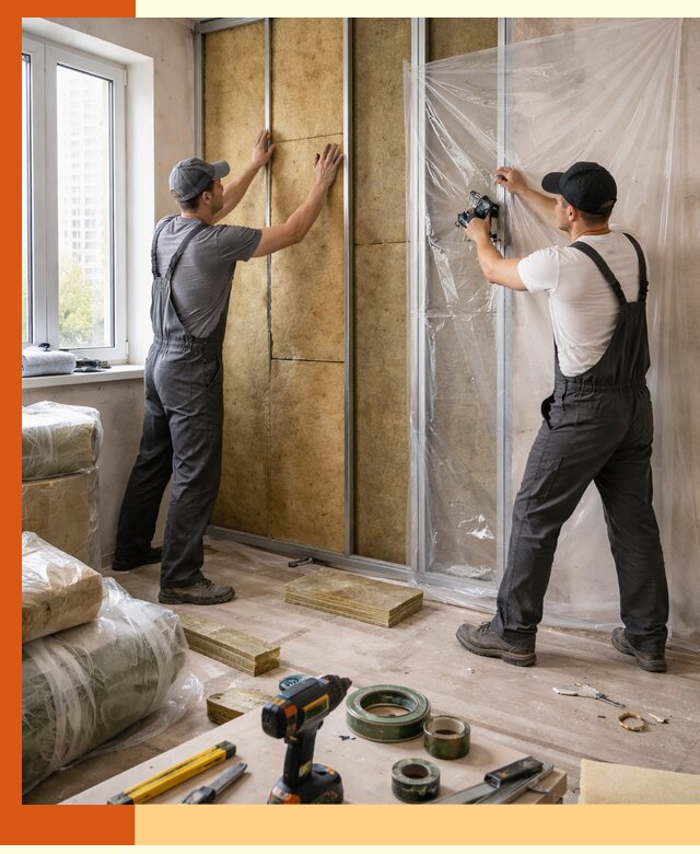 Утепление квартиры изнутри профессионально в Черногорске