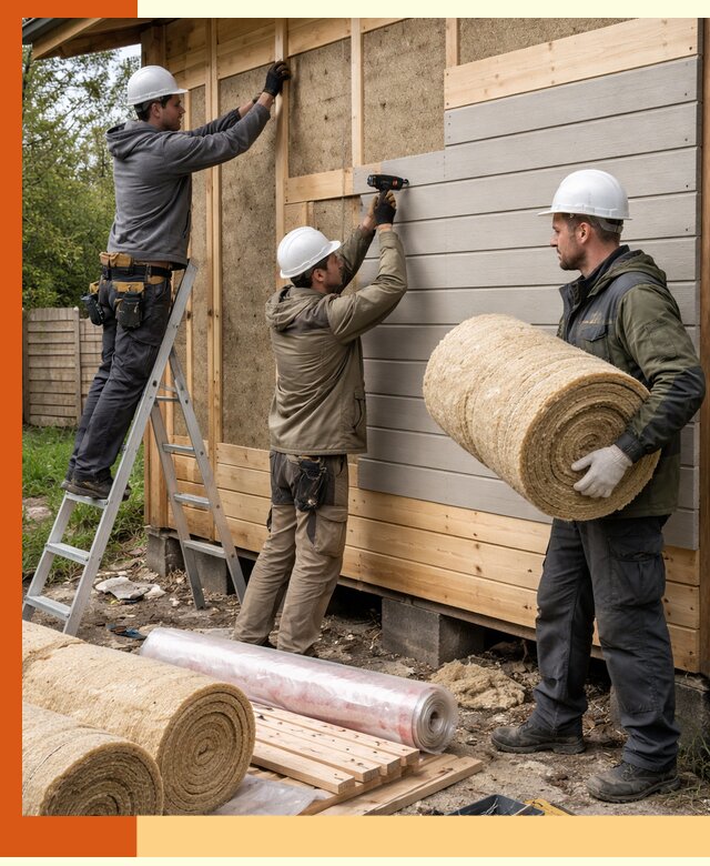 Утепление бани снаружи в Черногорске профессионально и надежно