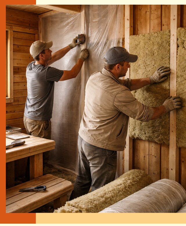 Утепление бани изнутри в Черногорске качественно и недорого