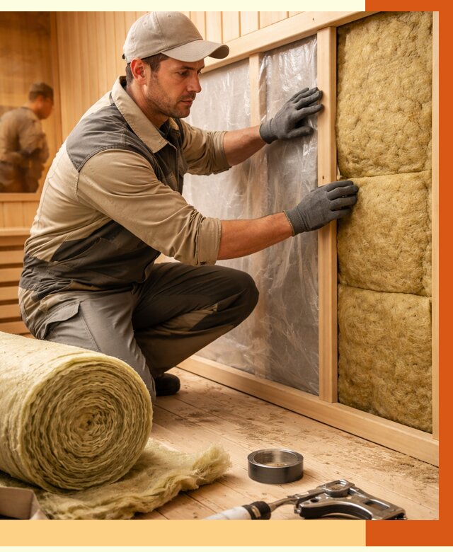 Утепление сауны изнутри в Черногорске от 6635 руб. за м2 | ППУ, под ключ — ТепломастерЧрн