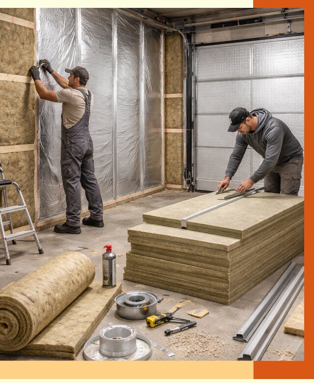 Утепление гаража в Черногорске от 4593 руб/м2 — комплексное утепление ворот и стен | ТепломастерЧрн