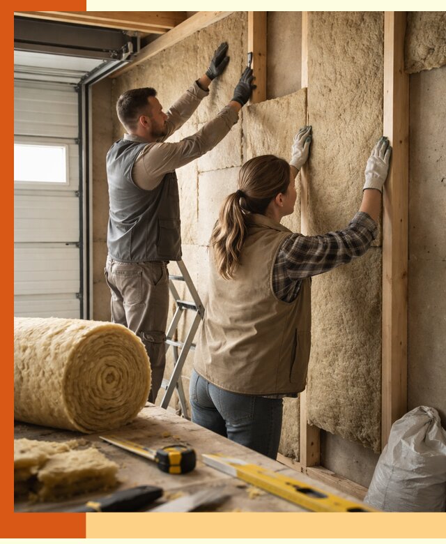 Утепление гаража изнутри в Черногорске: быстро и надежно