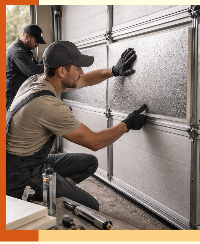 Утепление гаражных ворот в Черногорске качественно и надежно