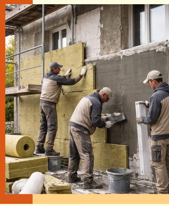 Утепление фасада зданий и домов в Черногорске