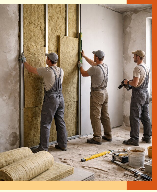 Утепление стен изнутри в Черногорске от 2297 руб/м² под ключ | ТепломастерЧрн