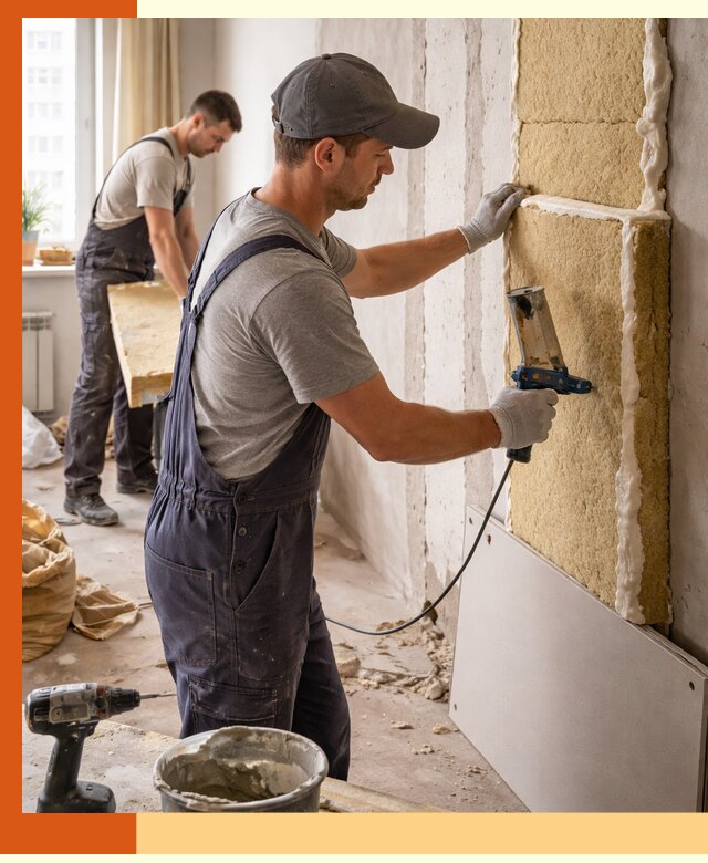 Утепление стен изнутри в Черногорске — качественно и эффективно