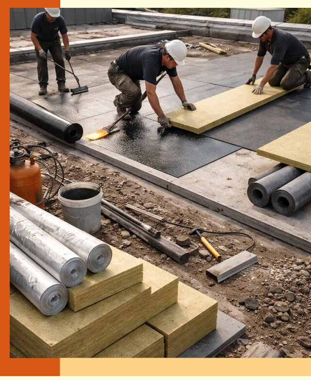 Утепление плоской крыши в Черногорске — надежная теплоизоляция и герметизация