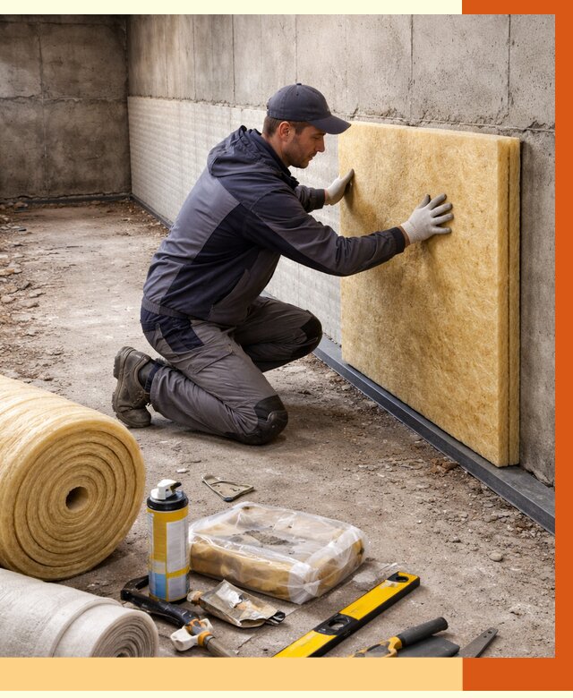 Утепление фундамента изнутри в Черногорске от 4287 руб./м2 — работы под ключ | ТепломастерЧрн