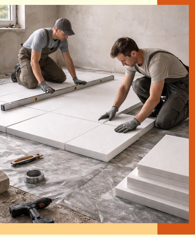 Утепление бетонного пола в Черногорске от 2552 руб/м2 — монтаж и цена | ТепломастерЧрн