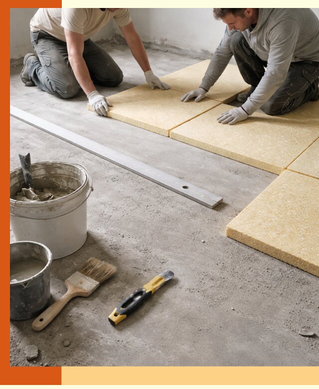 Утепление бетонного пола в Черногорске профессионально и недорого