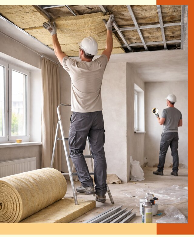 Утепление потолка в частном доме в Черногорске от 970 руб./м² — работы под ключ | ТепломастерЧрн