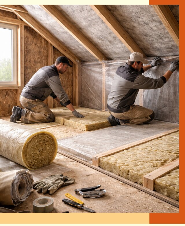 Утепление чердака в Черногорске от 7655 руб/м² — теплоизоляция и комплексное утепление под ключ | ТепломастерЧрн