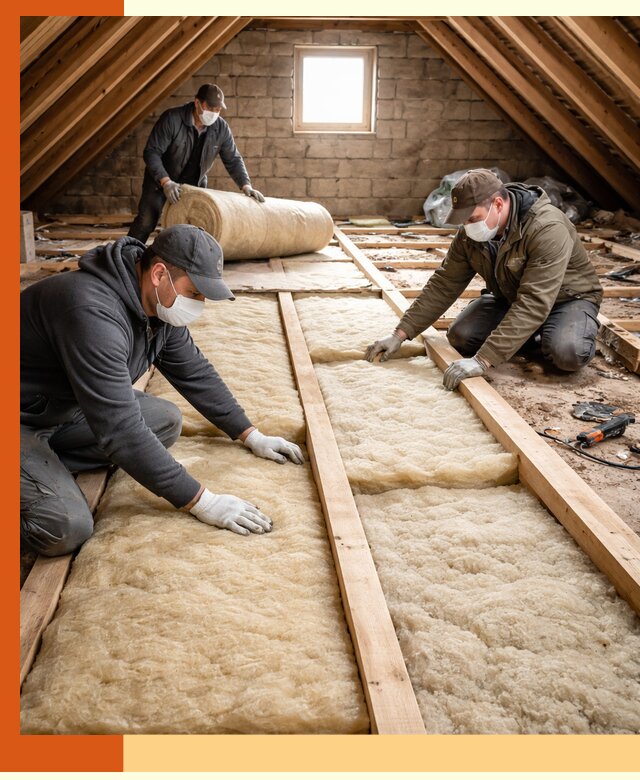 Утепление чердака в Черногорске — профессиональная теплоизоляция кровли