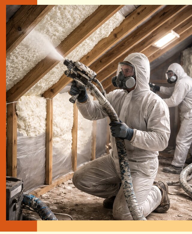 Утепление чердака пенополиуретаном (ППУ) в Черногорске