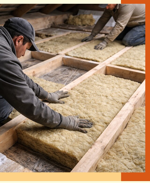 Утепление чердака минватой в Черногорске от 3572 руб/м2 под ключ | ТепломастерЧрн