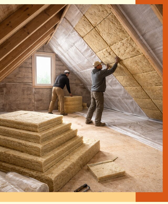 Утепление мансарды в Черногорске от 2552 руб/м2 — комплексно и под ключ | ТепломастерЧрн