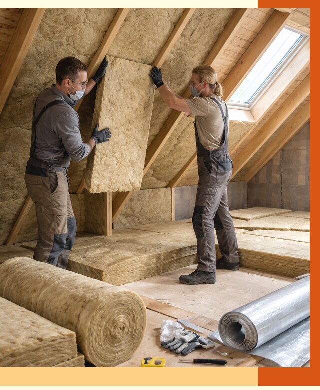 Утепление мансарды минватой в Черногорске от 4287 руб./м2 — монтаж и пароизоляция | ТепломастерЧрн