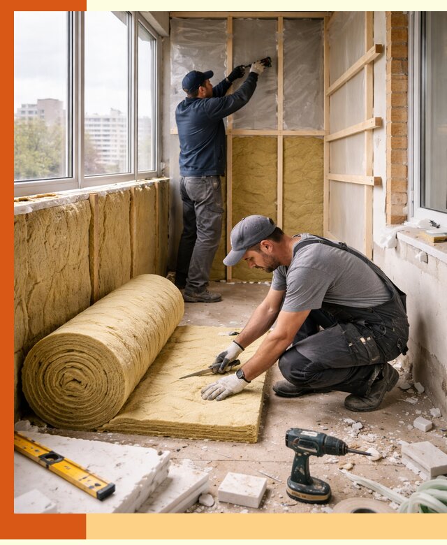 Утепление балкона под ключ в Черногорске качественно и быстро