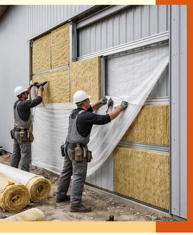 Утепление металлического склада в Черногорске от 4593 руб/м2 — комплексное утепление под ключ | ТепломастерЧрн