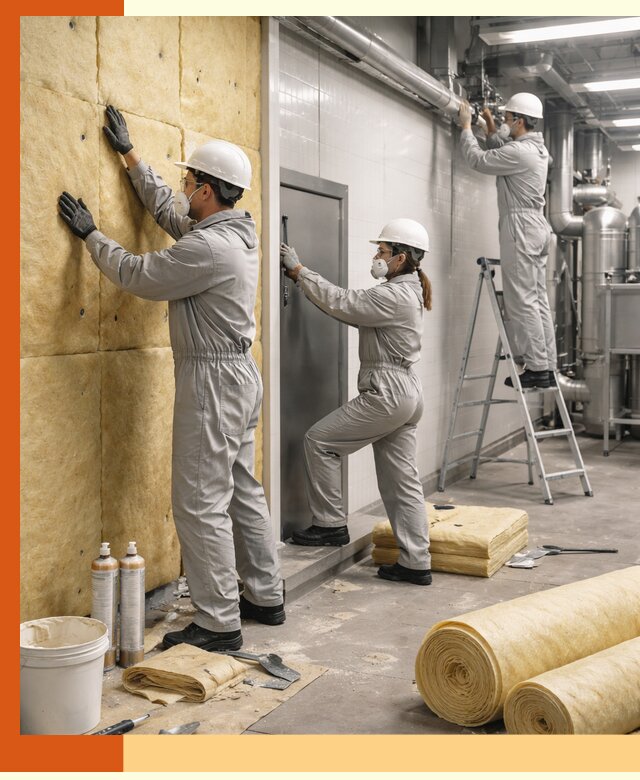 Утепление пищевого цеха под ключ в Черногорске