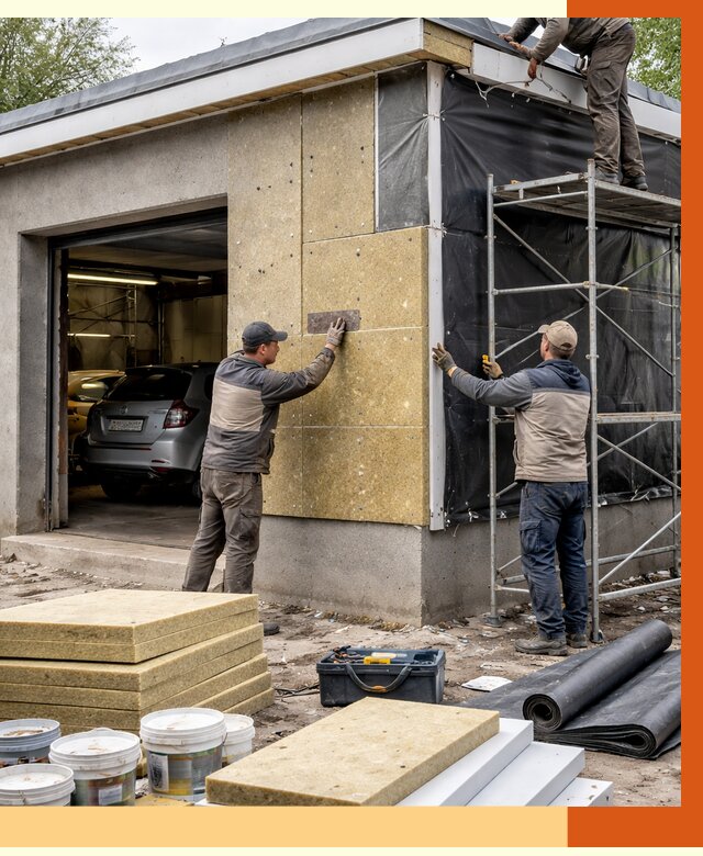 Утепление автосервиса в Черногорске ппу, пеноизоляция, от 14800 руб/м2 — ТепломастерЧрн