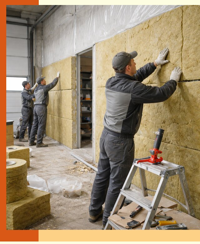 Утепление автосервиса и мастерских в Черногорске качественно и надёжно