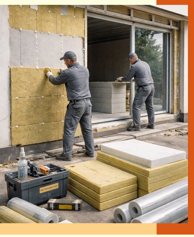 Утепление торгового павильона в Черногорске от 14800 руб./м² под ключ | ТепломастерЧрн