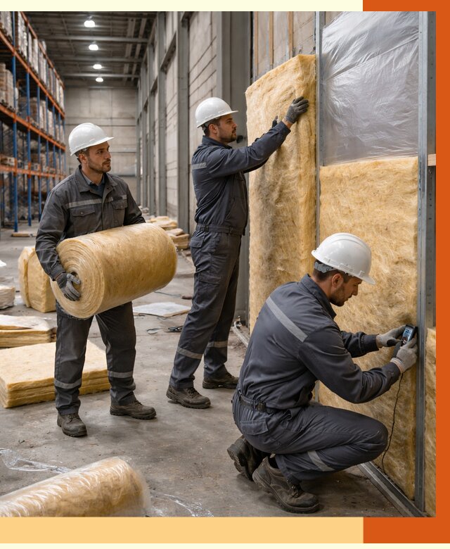 Утепление логистического центра в Черногорске от 4593 руб/м² под ключ | ТепломастерЧрн