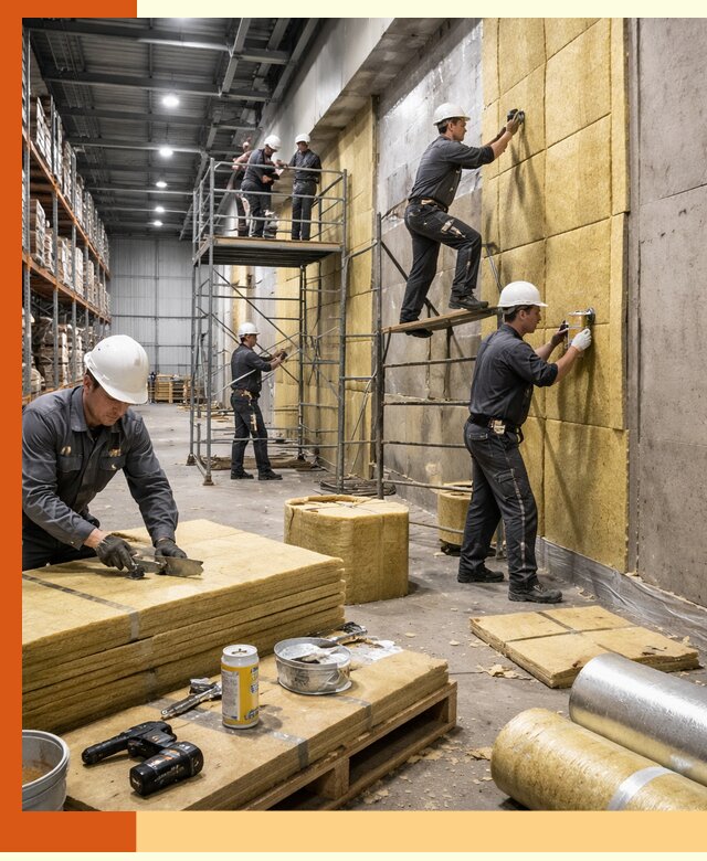 Утепление логистического центра в Черногорске качественно и экономично