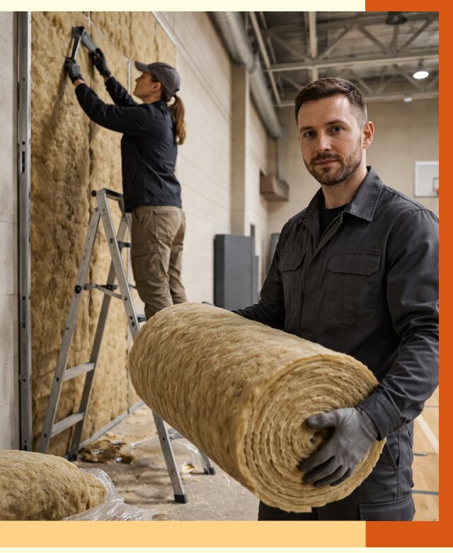 Утепление спортзала в Черногорске от 7655 руб/м2 — комплексное утепление под ключ | ТепломастерЧрн