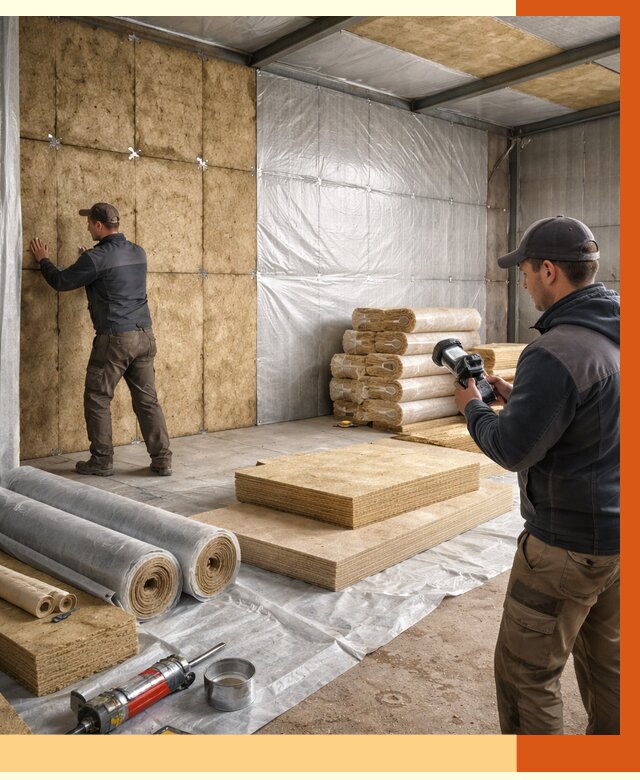 Утепление теплого склада в Черногорске под ключ от 11738 руб/м² | ТепломастерЧрн