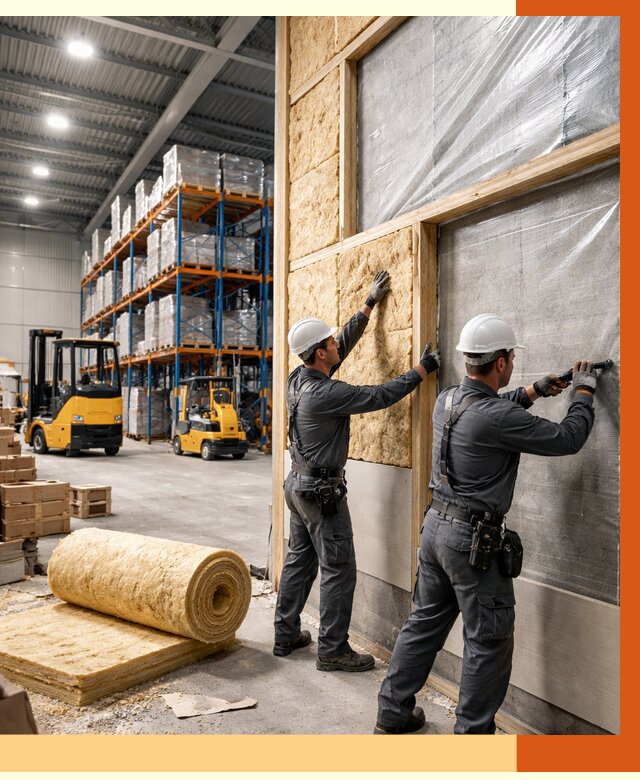 Утепление склада с техникой в Черногорске от 4287 руб./м2 — комплексно под ключ | ТепломастерЧрн