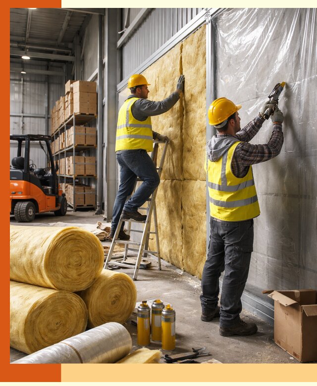 Утепление склада с техникой в Черногорске под ключ