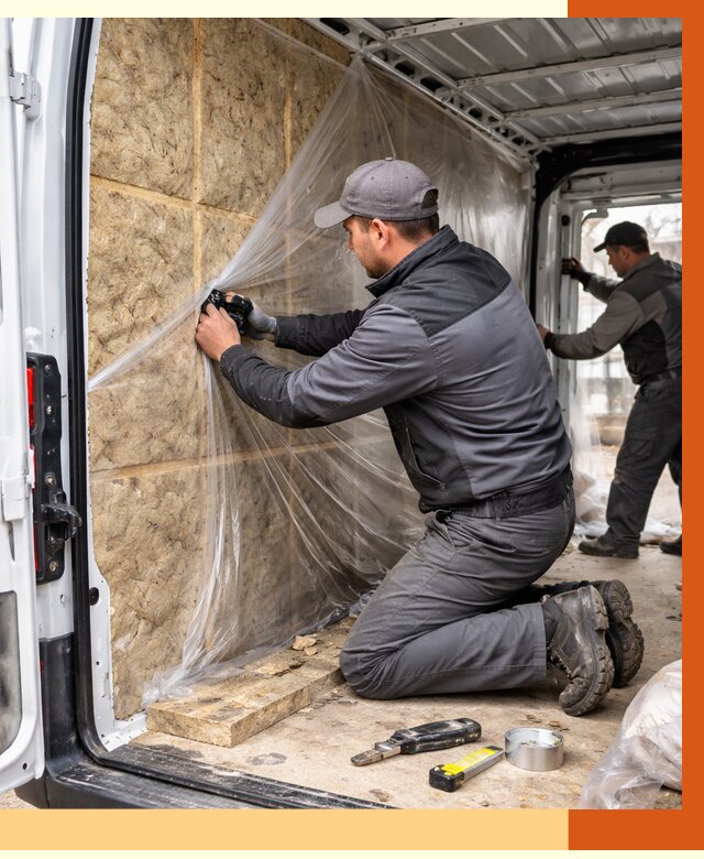 Утепление фургона в Черногорске от 16842 руб/м2 — утепление фургона ППУ и кузова | ТепломастерЧрн