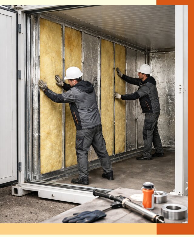 Утепление рефрижераторного контейнера в Черногорске от 45932 руб./м² | ТепломастерЧрн