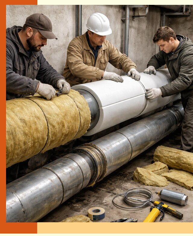 Утепление трубопровода в Черногорске с гарантией энергоэффективности