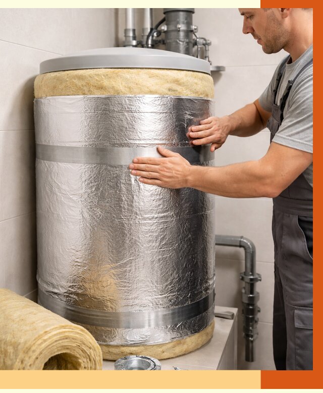 Утепление бойлера в Черногорске от 4593 руб. под ключ | Утепление ППУ | ТепломастерЧрн