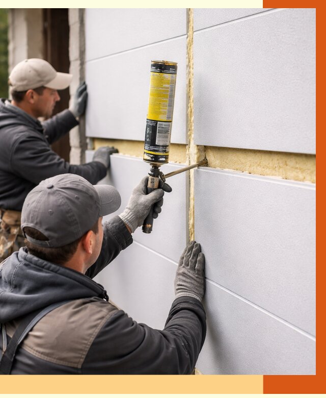 Утепление сэндвич панелей ППУ в Черногорске от 4287 руб. за м2 | ТепломастерЧрн