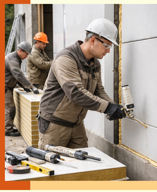 Утепление сэндвич-панелей пенополиуретаном в Черногорске